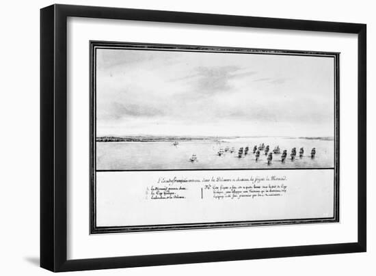 French Squadron, 1778-Pierre Ozanne-Framed Giclee Print
