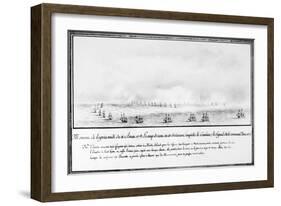 French Squadron, 1778-Pierre Ozanne-Framed Giclee Print