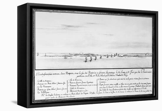 French Squadron, 1778-Pierre Ozanne-Framed Stretched Canvas