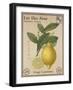 French Stamp - Lemon-Maria Mendez-Framed Giclee Print