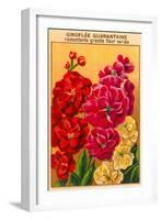 French Stock Seed Packet-null-Framed Art Print