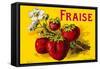 French Strawberries-null-Framed Stretched Canvas