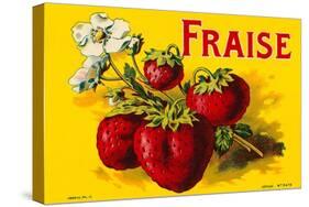 French Strawberries-null-Stretched Canvas