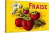 French Strawberries-null-Stretched Canvas