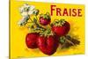 French Strawberries-null-Stretched Canvas