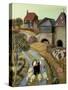 French Street Farm-Margaret Loxton-Stretched Canvas