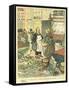 French Street Market-Ray Ordner-Framed Stretched Canvas