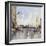 French Street Scene (W/C on Paper)-Laurence Fish-Framed Giclee Print