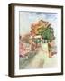 French Street Scene with Access to a Vantage Point, 1887-Vincent van Gogh-Framed Giclee Print