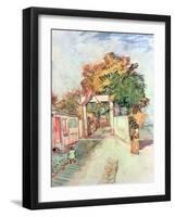 French Street Scene with Access to a Vantage Point, 1887-Vincent van Gogh-Framed Giclee Print