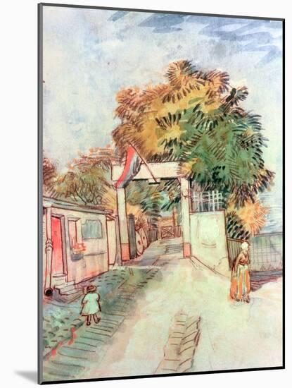 French Street Scene with Access to a Vantage Point, 1887-Vincent van Gogh-Mounted Giclee Print