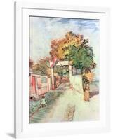 French Street Scene with Access to a Vantage Point, 1887-Vincent van Gogh-Framed Giclee Print