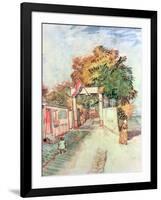 French Street Scene with Access to a Vantage Point, 1887-Vincent van Gogh-Framed Giclee Print