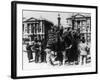 French Street Sellers Offering Souvenirs to a Truckload of German Soldiers, Paris, 27 July 1940-null-Framed Photographic Print