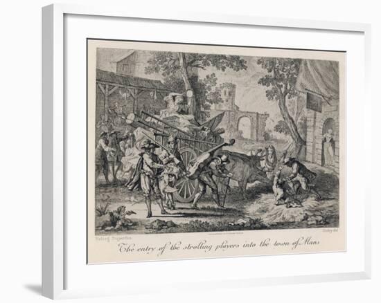 French Strolling Players-null-Framed Art Print