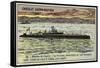 French Submarine Pluviose, 1908-null-Framed Stretched Canvas