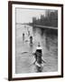 French Submarine 'Saphir' (Q4) and Five Others Moving from Gravesend to London, July 1909-null-Framed Giclee Print