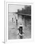 French Submarine 'Saphir' (Q4) and Five Others Moving from Gravesend to London, July 1909-null-Framed Giclee Print