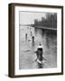 French Submarine 'Saphir' (Q4) and Five Others Moving from Gravesend to London, July 1909-null-Framed Giclee Print