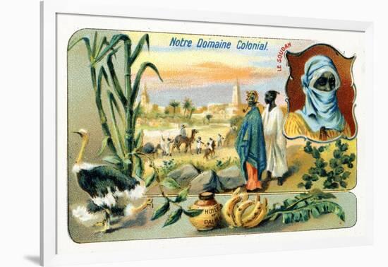 French Sudan, from a Series of Collecting Cards Depicting the Colonial Domain of France, C.1910-null-Framed Giclee Print