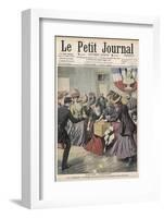 French Suffragettes Disrupt Election by Attacking Ballot Box-null-Framed Photographic Print