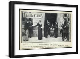 French Suffragettes Organise Their Own Parallel Election-null-Framed Art Print