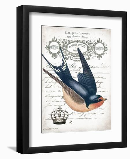 French Swallow II-Gwendolyn Babbitt-Framed Art Print