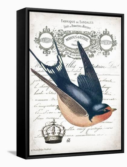 French Swallow II-Gwendolyn Babbitt-Framed Stretched Canvas