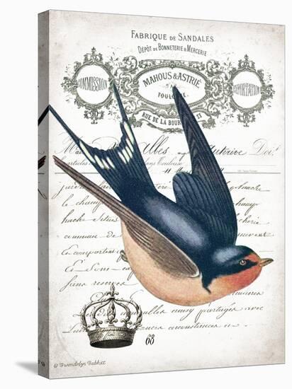 French Swallow II-Gwendolyn Babbitt-Stretched Canvas