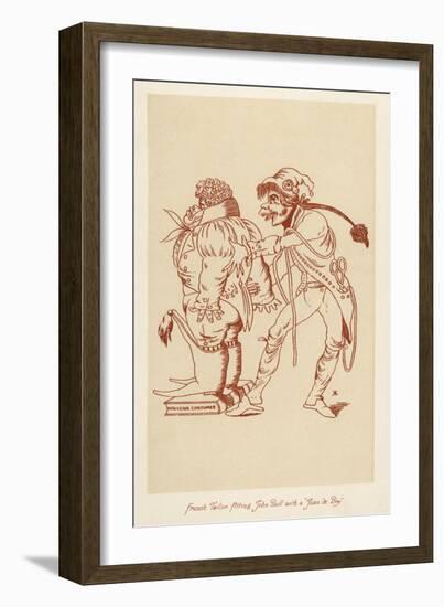 French Tailor Fitting John Bull with a Jean Debry 1799-John Ashton-Framed Art Print