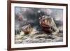 French Tank Assault, July 1918-Francois Flameng-Framed Giclee Print