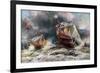 French Tank Assault, July 1918-Francois Flameng-Framed Giclee Print