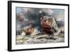 French Tank Assault, July 1918-Francois Flameng-Framed Giclee Print