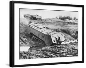 French Tank WWI-Robert Hunt-Framed Photographic Print