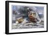 French Tanks in Action Towards the End of the War-Francois Flameng-Framed Art Print