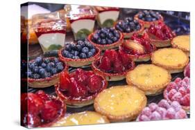 French tarts, Halles de Lyon, Lyon, France-Lisa S. Engelbrecht-Stretched Canvas