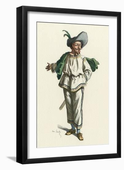 French Theatre, Tabarin-Maurice Sand-Framed Art Print