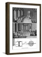 French Tobacco Factory-null-Framed Art Print