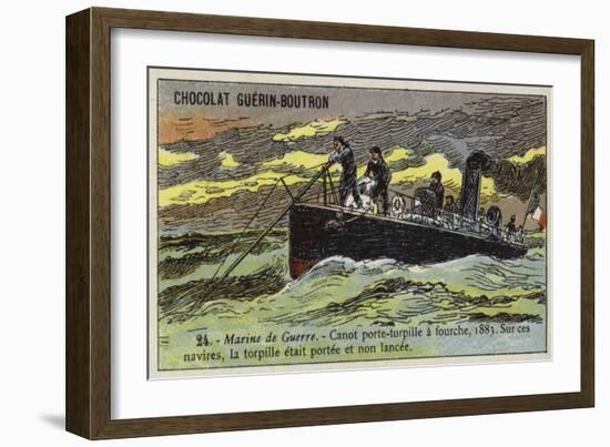 French Torpedo Boat, 1883-null-Framed Giclee Print
