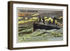 French Torpedo Boat, 1883-null-Framed Giclee Print