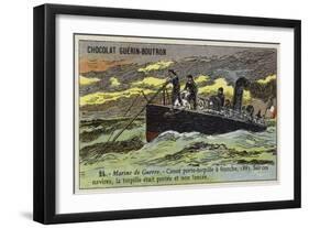 French Torpedo Boat, 1883-null-Framed Giclee Print