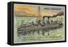 French Torpedo Boat, 1905-null-Framed Stretched Canvas