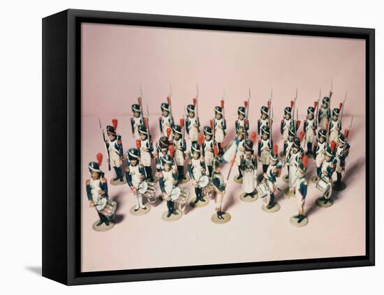 French Toy Soldier Figurines-null-Framed Stretched Canvas