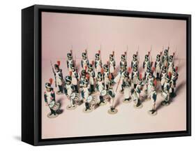 French Toy Soldier Figurines-null-Framed Stretched Canvas