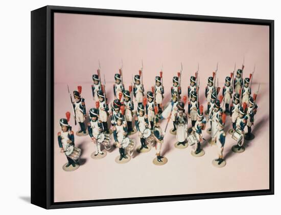 French Toy Soldier Figurines-null-Framed Stretched Canvas