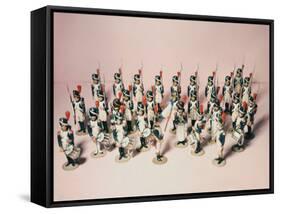 French Toy Soldier Figurines-null-Framed Stretched Canvas