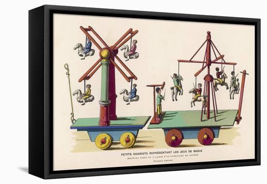 French Toys of Fairground Amusements-null-Framed Stretched Canvas