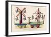 French Toys of Fairground Amusements-null-Framed Art Print