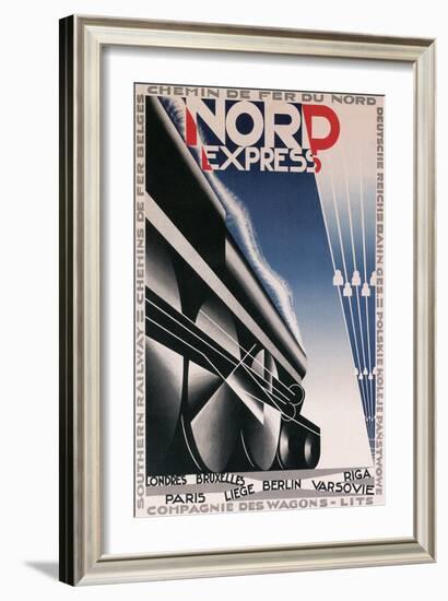 French Train Poster-null-Framed Art Print