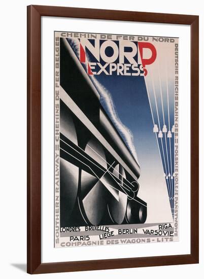 French Train Poster-null-Framed Art Print